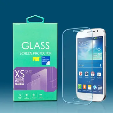 Clear anti-fingerprint top-quality tempered-glass screen protector for Samsung i9060