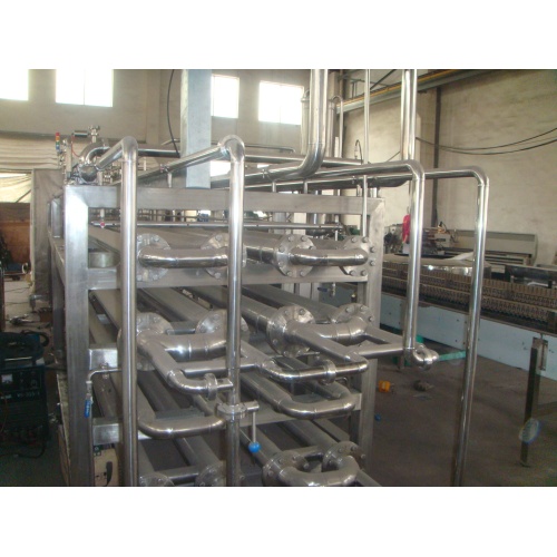 Milk machine pasteurizer two types of plates