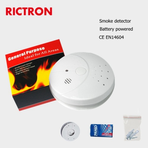 1 year battery photoelectric smoke alarm smoke detector for home