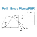 Pellin Broca Prism (BA7A ou silice fusionnée)