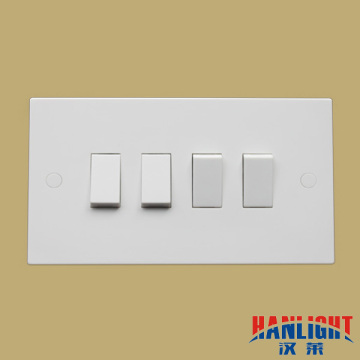 BS 4gang 1way/2way wall switch