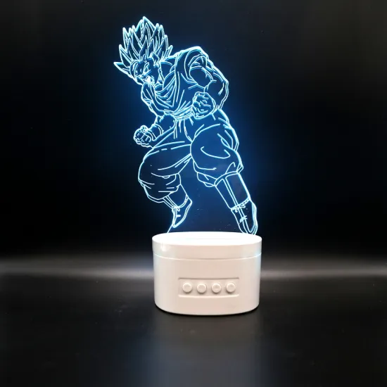 Customized Anime LED Lamp with Bluetooth Speaker and TF Card Function