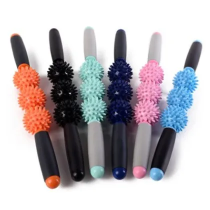 hedgehog ball Yoga muscle roller massage stick