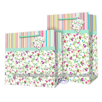 High quality paper bag customized shopping design