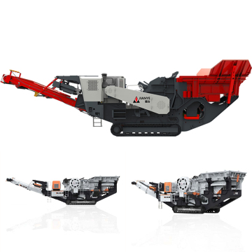 Umweltfreundliche tragbare Quetschlinie: Multifunktionaler Mobile Crusher Cone Station für Granit