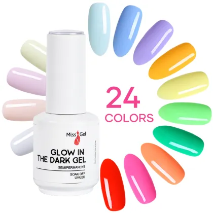 Glow in the Dark UV Gel Nail Polish - 1 kg Professional Ongle Vernis