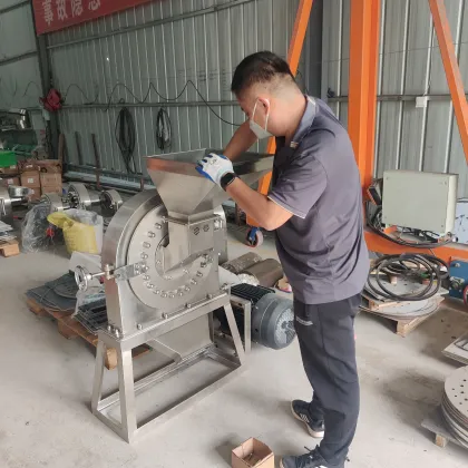 Machine for Grinding Breadfruit into Flour with Dust Hood