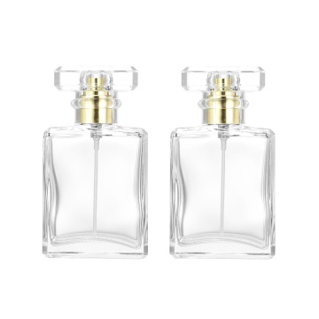 Aangepaste vierkante lege pompspuitolieparfumflessen - 30 ml, 50 ml, 100 ml verpakking