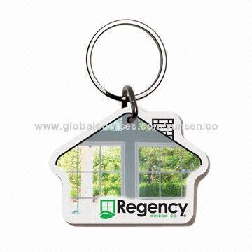 House-Shaped Eco-Board Keychain