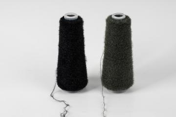 el poliéster del 1.3cm nanómetro 12/13/el hilado de nylon de la pluma imitó color modificado para requisitos particulares hilado del visión