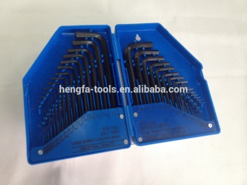 Hex key set metric with various size