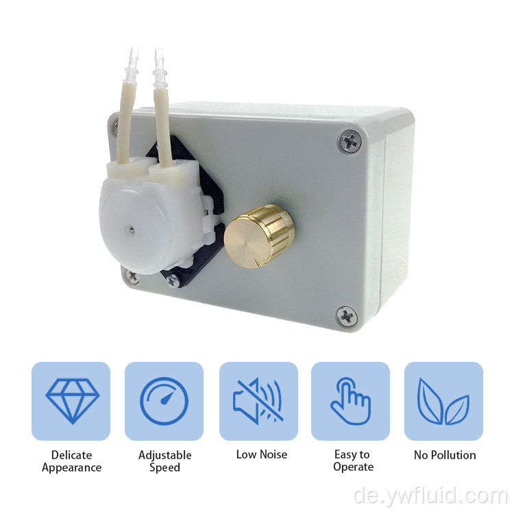 Durchflussrate einstellbare Mikro-Peristaltikpumpen