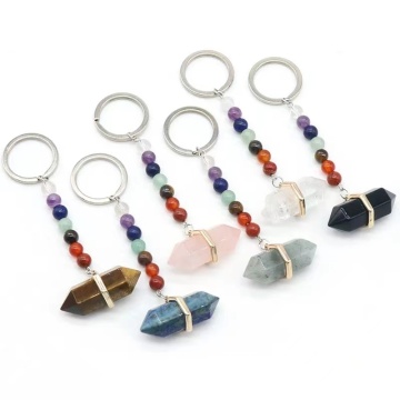 Natural Stone Crystals Healing Beads for Keychain and Home Decoration