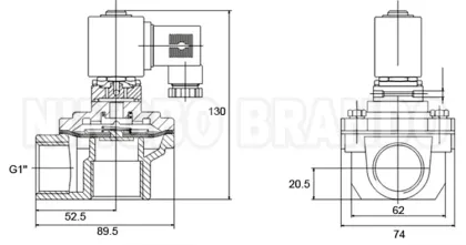 Huaneng Type MD125 1'' Thread Pulse Jet Valve