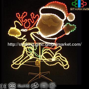 elektrische Licht LED-Weihnachtsmann-Motiv