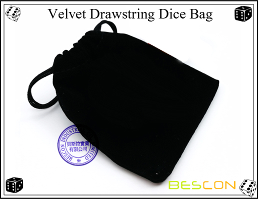 Velvet Drawstring Dice Bag