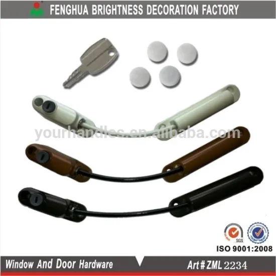 UK Window Restrictor Safety Device Key Lock Child Safe 325mm Limit White