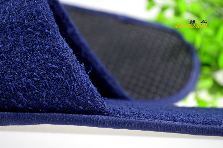 Dark Blue Terry Slipper Airline Slipper Terry Towel