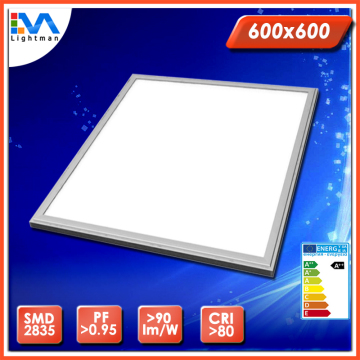Anti fire PC diffusion plate 72w 80w ultra slim led panel light 600x600