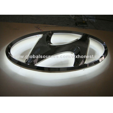 Channel Letter Signage with Backlight, Made of Stainless Steel, 50-inch Tall, OEM Orders Welcomed