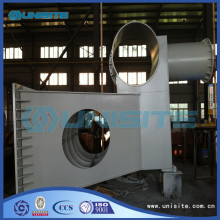 Steel dredge bow coupling