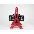 Magnificent 3D Eiffel-Tower-Form-Flip-Uhr