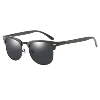 Polarized Aluminum Magnesium Sunglasses for Men - Outdoor Driving Glasses with Custom Logo