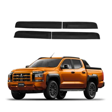 Matte Black Side Molding Body Cladding for Mitsubishi L200 Triton 2023-2024 Accessories