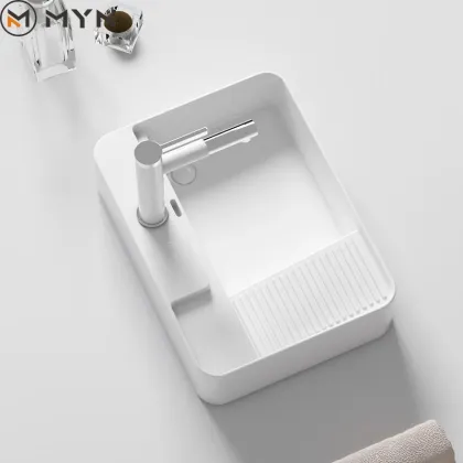 Ceramic Square Countertop Basin Sink