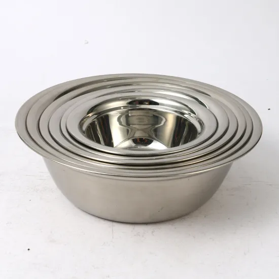 Multipurpose Deep Salad Mixing Bowl Food Grade Stainless Steel Bowl
