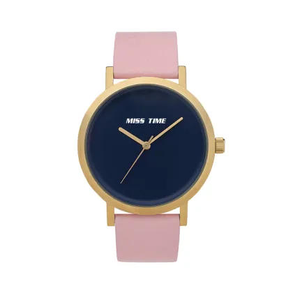 luscious leather band girl quartz watch
