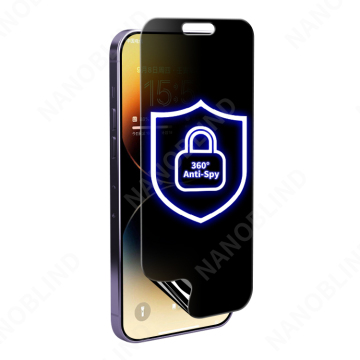 Super September 360 Degree PET Privacy Screen Protector for iPhone 14 Series - Anti-Fingerprint, Anti-Shock, 4-Way Anti-Spy Film