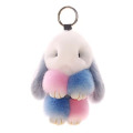 Accessoires de pendentif de sac de lapin en peluche coloré pour filles