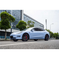 চকচকে মিস্টি কুয়াশা নীল গাড়ী মোড়ানো