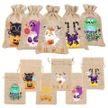 Beg Drawstring Jute Krismas