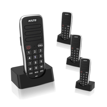 30-Channel Rechargeable Wireless Intercom System for Home and Business
