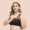 reggiseno con chiusura frontale con ricamo sexy plus size