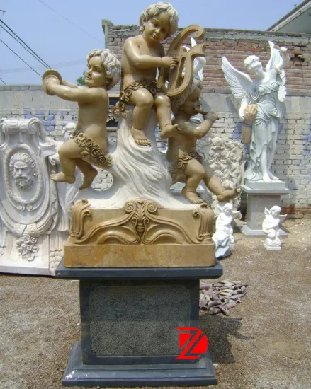 Marble angel statues