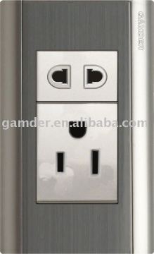 Wall switch 2 pin & 3 pin American socket