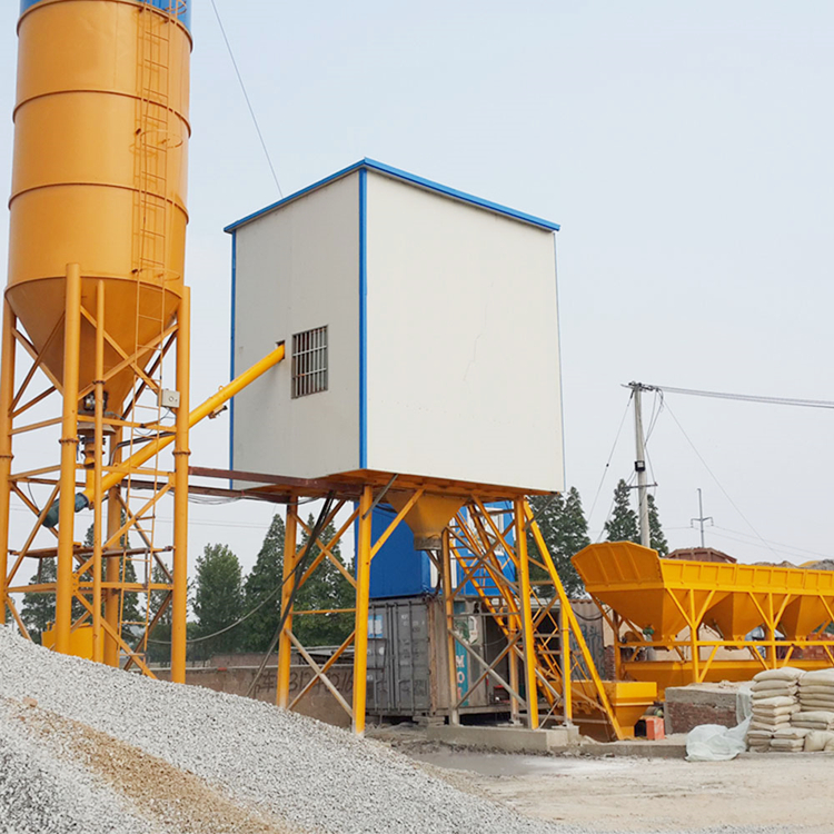 Trade assurance hopper lift mini concrete batching plant