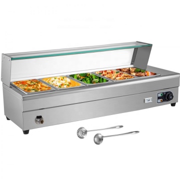 5.5 Pan Elektrik Masası Üstü Bain Marie Food Iarser: Verimli gıda porsiyonu için nihai mutfak çözümünüz