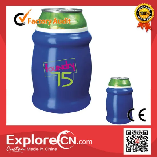Full printed beer cooler with rubber