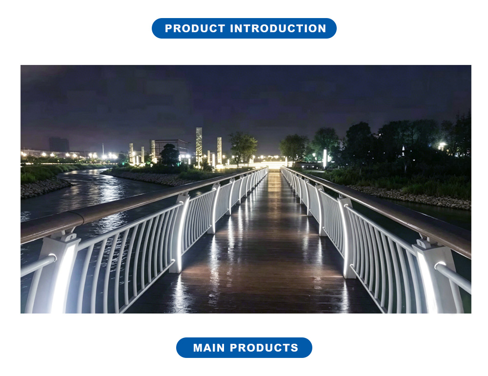 LED Illuminated Bridge Railing X