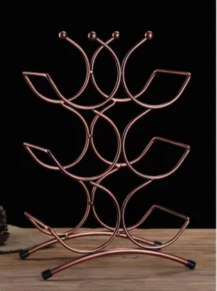 Flower art flourishing wine rack