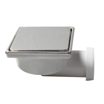 100x100 Anti-Clog Pop-Up Stainless Steel Shower Floor Drain, 4 Inches Square