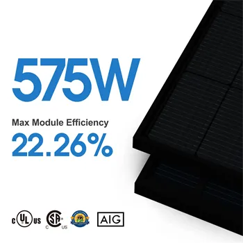 EU Stock TOPCon PV Modules: 430W to 550W Bifacial All-Black Solar Panels