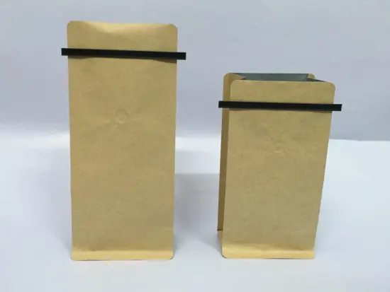 Whey Protein Powder Packaging Side Gusset Coffee Kraft Paper Bag