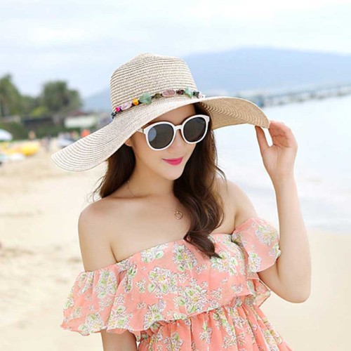 Ladies Sun Hats Straw Hat Beach Sun Hat UPF 50+ Factory