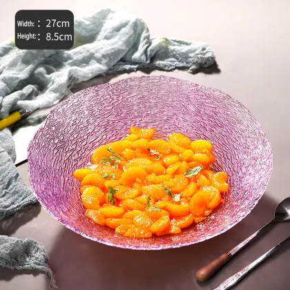 Creative glass fruit plate