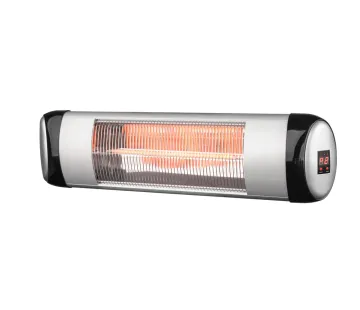 Konwin Electric Patio Heater: Wall-Mounted, Outdoor IP34 Infrared Heat, Remote Control, and Stand Included